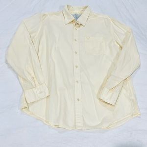 American Eagle Outfitters Men’s Yellow Button Down Shirt - XL
